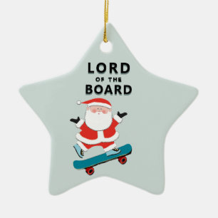 Gepersonaliseerde Skateboarder Keepomwille Keramisch Ornament