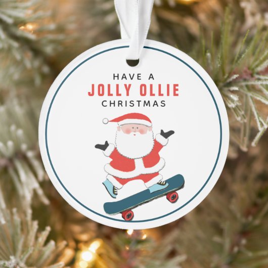Gepersonaliseerde Skateboarder Keepomwille Ornament (Boom)