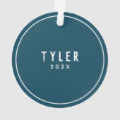 Gepersonaliseerde Skateboarder Keepomwille Ornament (achterkant)