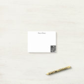 Gepersonaliseerde skelet motorfiets Post-it notiti Post-it® Notes (Op bureau)