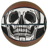 Gepersonaliseerde Skeleton Birthday Halloween Part Basketbal (Voorkant)