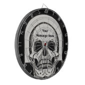 Gepersonaliseerde Skeleton Birthday Halloween Part Dartbord (Voorkant Links)
