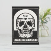 Gepersonaliseerde Skeleton Birthday Halloween Part Kaart (Staand voorkant)