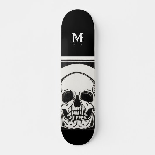 Gepersonaliseerde Skeleton Birthday Halloween Part Persoonlijk Skateboard (Voorkant)