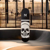 Gepersonaliseerde Skeleton Birthday Halloween Part Persoonlijk Skateboard