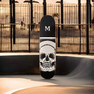 Gepersonaliseerde Skeleton Birthday Halloween Part Persoonlijk Skateboard