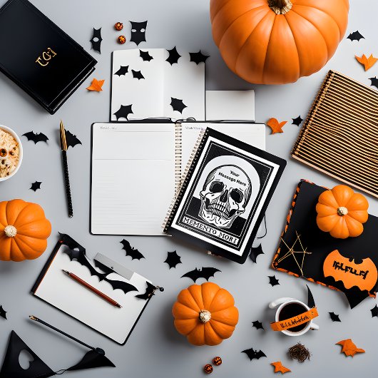 Gepersonaliseerde Skeleton Birthday Halloween Part Planner