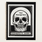 Gepersonaliseerde Skeleton Birthday Halloween Part Planner (Voorkant)