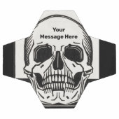 Gepersonaliseerde Skeleton Birthday Halloween Part Voetbal (Enkel)