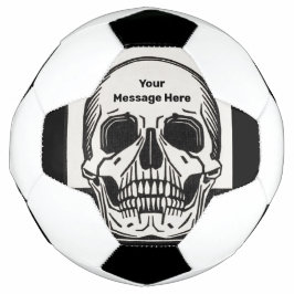 Gepersonaliseerde Skeleton Birthday Halloween Part Voetbal