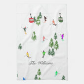 Gepersonaliseerde ski alpine skiën | Skiërs Theedoek (Verticaal)