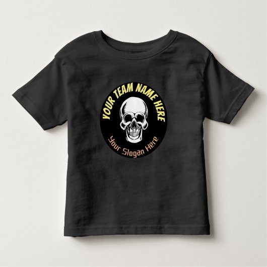 Gepersonaliseerde Skull Logo e-Sport Team Sign T-S Kinder Shirts (Voorkant)