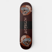 Gepersonaliseerde Skull Warriors Persoonlijk Skateboard (Voorkant)