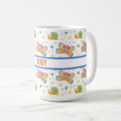 Gepersonaliseerde slak en vlinder van Kind Koffiemok (Voorkant rechts)