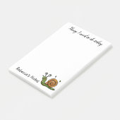 Gepersonaliseerde Slak To Do  Post-it® Notes (Schuin)