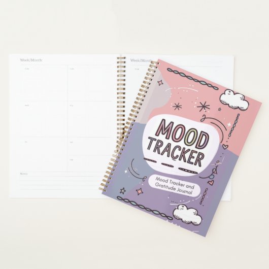 Gepersonaliseerde Sleep Away: MOOD TRACKER & Dankb Planner (Display)