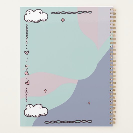 Gepersonaliseerde Sleep Away: MOOD TRACKER & Dankb Planner (Achterkant)