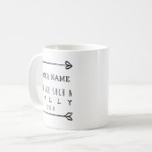 Gepersonaliseerde sleepbok - Wally - Funny Mug Koffiemok (Voorkant links)
