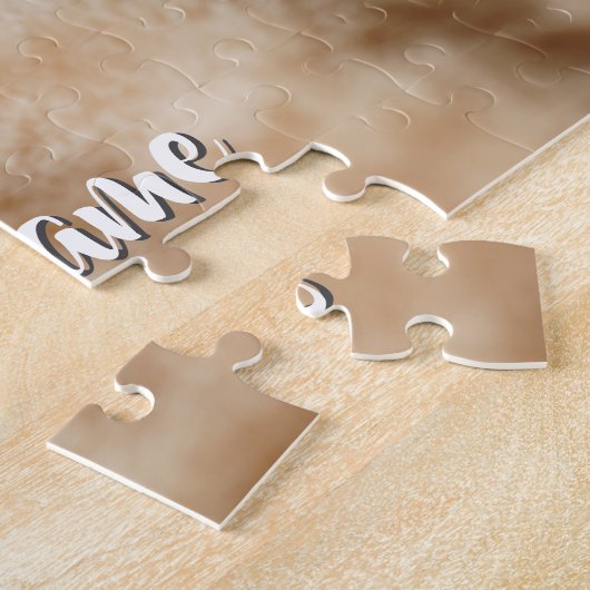 Gepersonaliseerde Sleeping Kitten Schattigee Custo Legpuzzel (Zijkant)