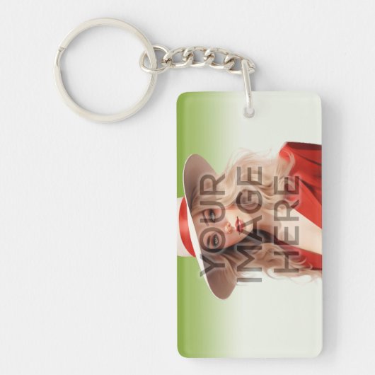 Gepersonaliseerde Sleutelhanger Horizontale Afbeel (Voorkant)