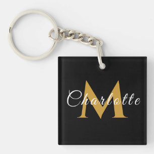 Gepersonaliseerde Sleutelhanger met naam en monogr
