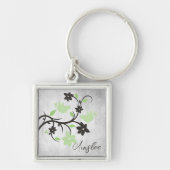 Gepersonaliseerde Sleutelhanger Mint Green Lovevog (Voorkant)