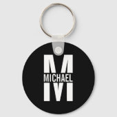 Gepersonaliseerde Sleutelhanger van het Monogram e (Voorkant)