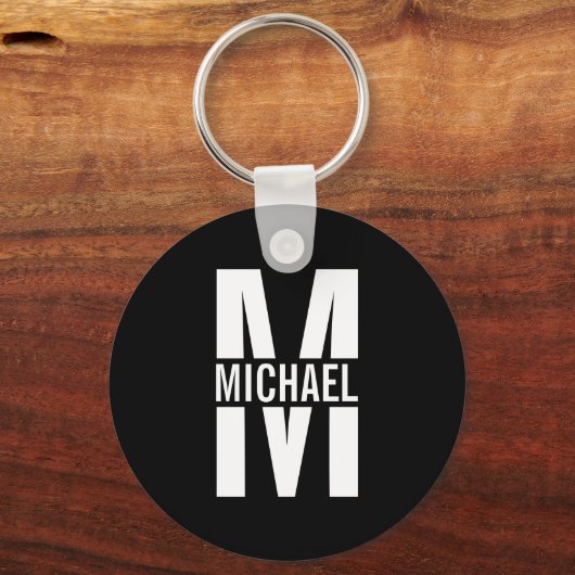 Gepersonaliseerde Sleutelhanger van het Monogram e (Voorkant)