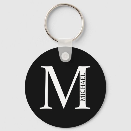 Gepersonaliseerde Sleutelhanger van het Monogram e (Voorkant)