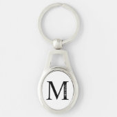 Gepersonaliseerde Sleutelhanger van het Monogram e (Voorkant)