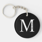 Gepersonaliseerde Sleutelhanger van het Monogram e (Voorkant)