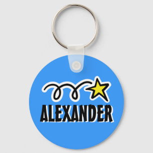 Gepersonaliseerde sleutelhanger voor jongen  