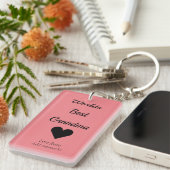 Gepersonaliseerde sleutelhanger werpt de beste gro (Voorkant Rechts)