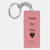 Gepersonaliseerde sleutelhanger werpt de beste kin (Voorkant Links)