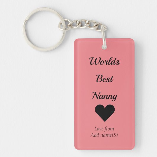 Gepersonaliseerde sleutelhanger werpt de beste kin (Voorkant)