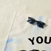 GEPERSONALISEERDE SLOTH BEACH HANDDOEK Groen & Bla (In situ)