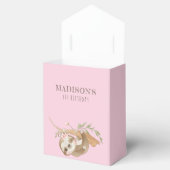 Gepersonaliseerde Sloth Meisje Verjaardag Dank u Bedankdoosjes (Geopend)