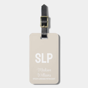 Gepersonaliseerde SLP Spraak Taal Patholoog Gift Bagagelabel