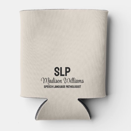 Gepersonaliseerde SLP Spraak Taal Patholoog Gift Blikjeskoeler (Voorkant)