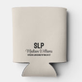 Gepersonaliseerde SLP Spraak Taal Patholoog Gift Blikjeskoeler (Achterkant)