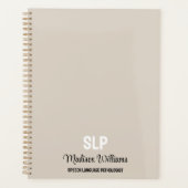 Gepersonaliseerde SLP Spraak Taal Patholoog Gift Planner (Voorkant)