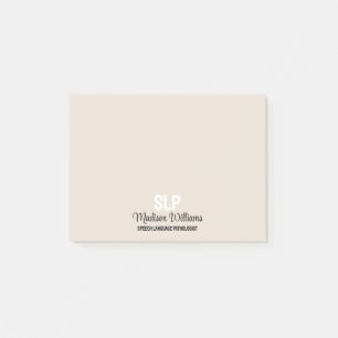 Gepersonaliseerde SLP Spraak Taal Patholoog Gift Post-it® Notes