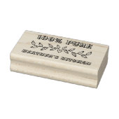 Gepersonaliseerde Small Business Wood Art Stamp Rubberstempel (Stempel)