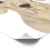 Gepersonaliseerde Smooth Cream Dachshund Art Foto Afdruk (Hoek)