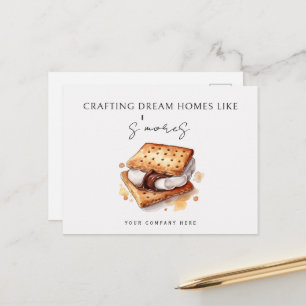 Gepersonaliseerde S'more Realty Farming Promotie Briefkaart
