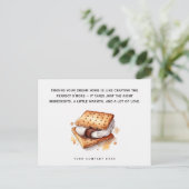 Gepersonaliseerde S'more Realty Farming Promotie Briefkaart (Staand voorkant)