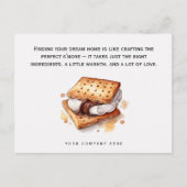 Gepersonaliseerde S'more Realty Farming Promotie Briefkaart (Voorkant)