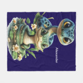 Gepersonaliseerde Snake Fleece Deken (Voorkant (Horizontaal))