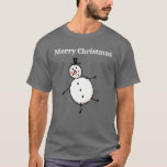 Gepersonaliseerde Sneeuwman Kerstmis T-shirt<br><div class="desc">Dit gepersonaliseerde Christmas T - Shirt is voorzien van het Snowman-personage van de Christmas Crew.</div>