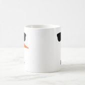 Gepersonaliseerde sneeuwman met zonnebril, kerst M Koffiemok (Center)